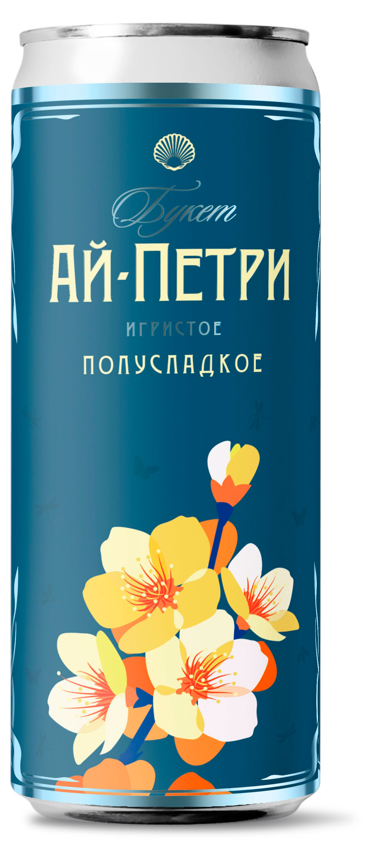 Игристое вино «Букет Ай-Петри» белое полусладкое Россия, 0,25 л