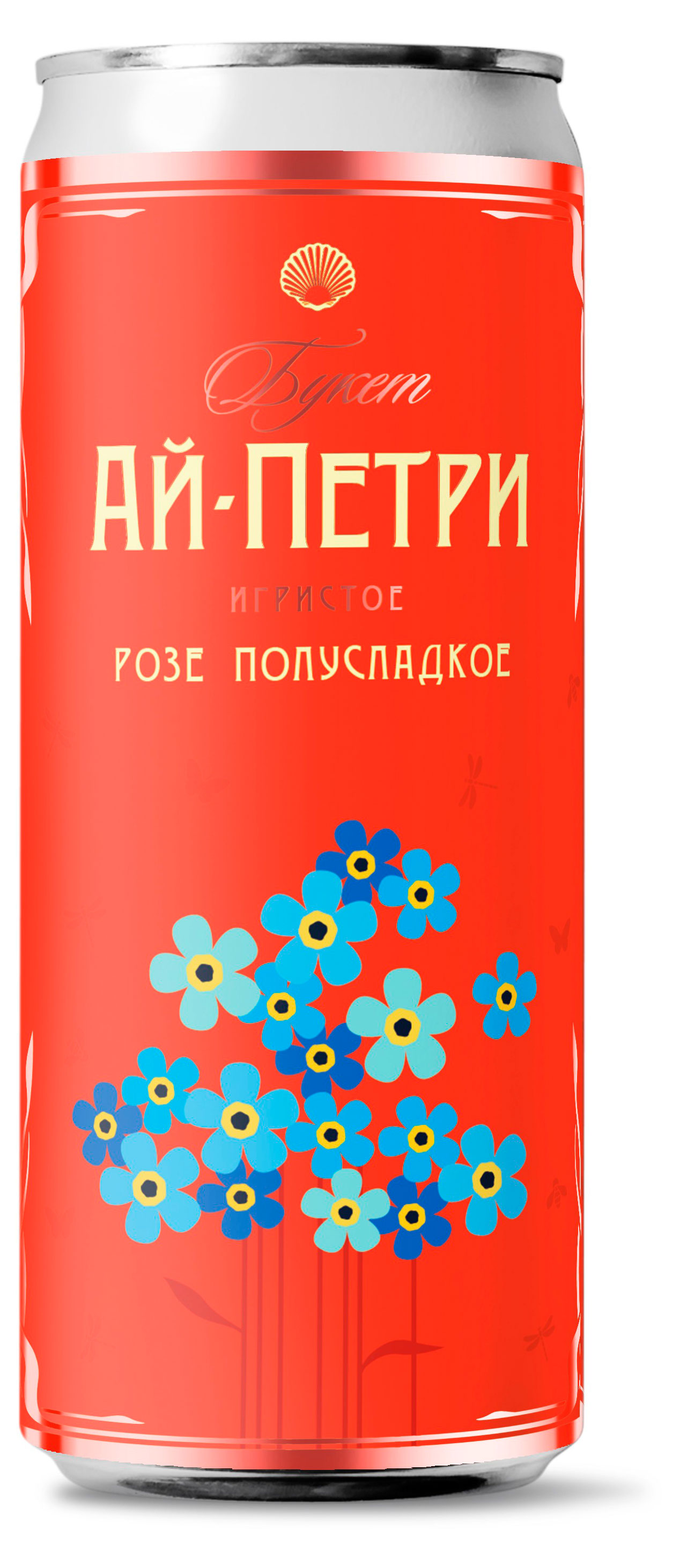 

Игристое вино Букет Ай-Петри розовое полусладкое Россия, 0,25 л