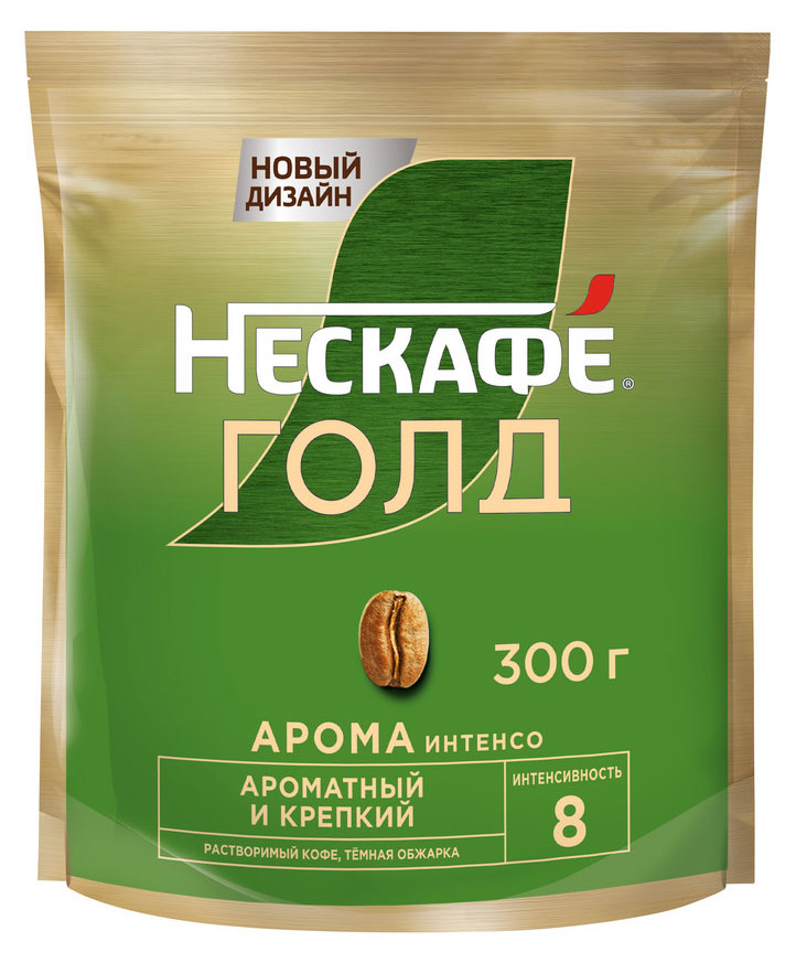 Изображение товара Кофе растворимый «Нескафе» Голд Кофе Арома Интенсо добавлением жареного молотого кофе, 300 г