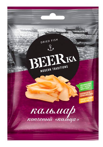 

Кальмар копченый BEERka Перуанский, 70 г