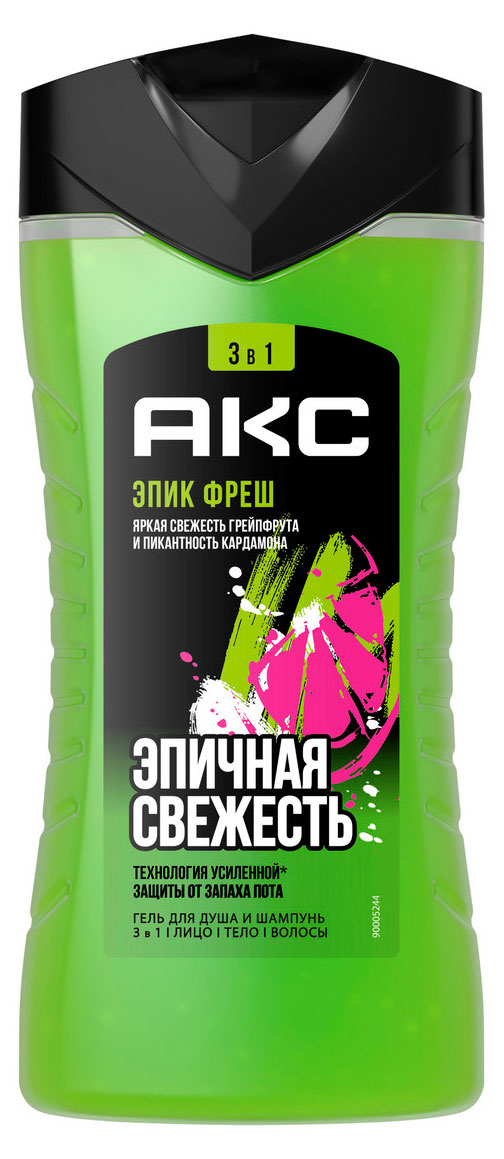 Гель для душа «Акс» Epic Fresh, 250 мл