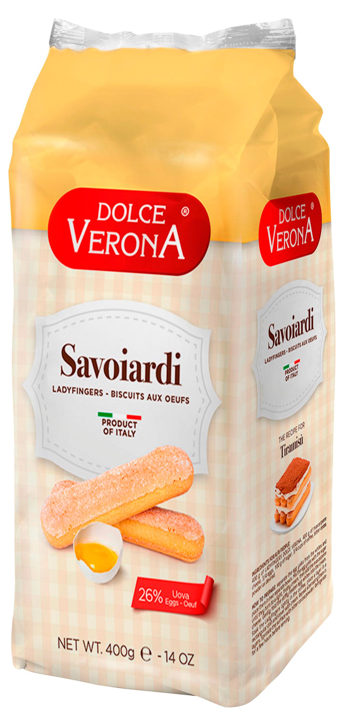 Изображение товара Печенье Dolce Verona Савоярди сахарное 400 г - итальянская классика