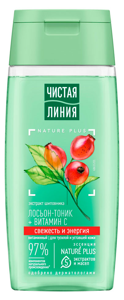 

Лосьон-тоник для лица Чистая Линия Витаминный для тусклой уставшей кожи, 100 мл