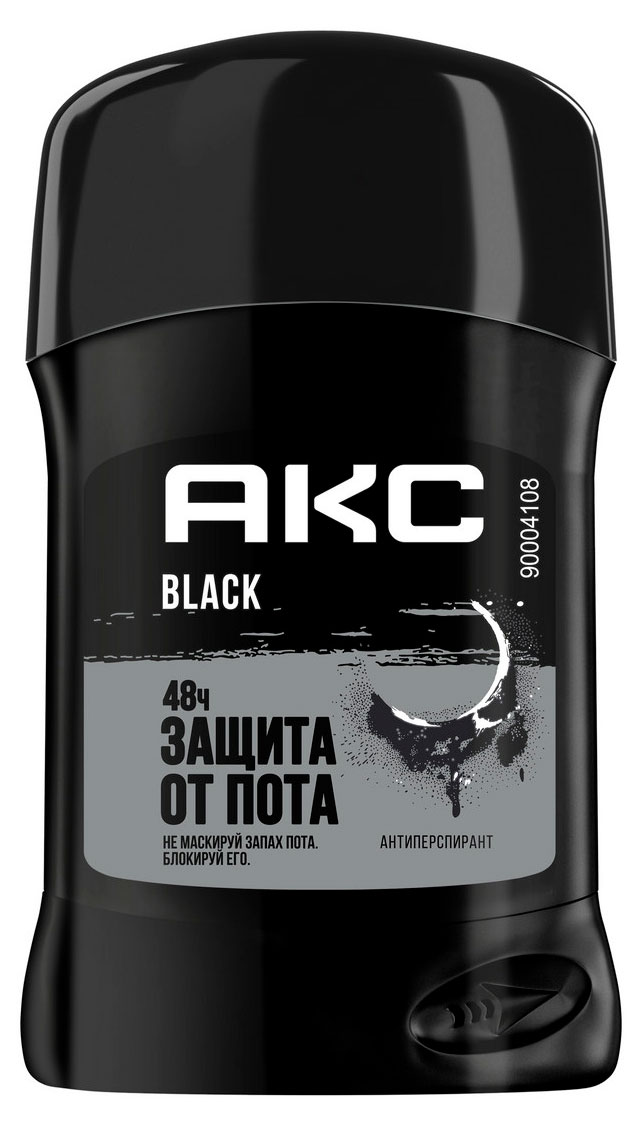 Дезодорант-антиперспирант мужской «Акс» Black Морозная груша и кедр твердый стик, 50 мл