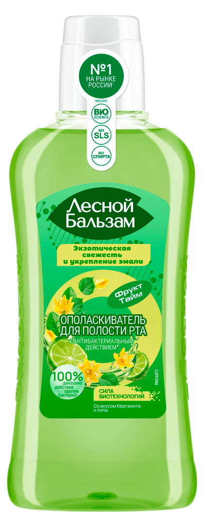 Изображение товара Ополаскиватель для полости рта «Лесной Бальзам» для укрепления эмали с антибактериальный эффектом, 400 мл