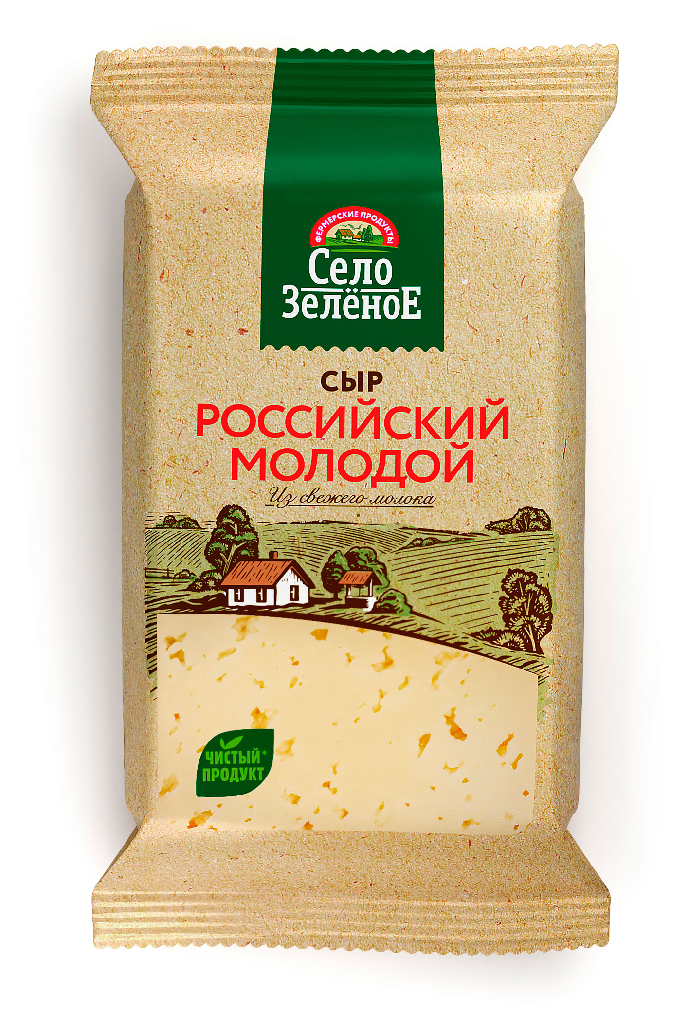 

Сыр полутвердый Российский Село Зеленое брусок 50% БЗМЖ, 200 г