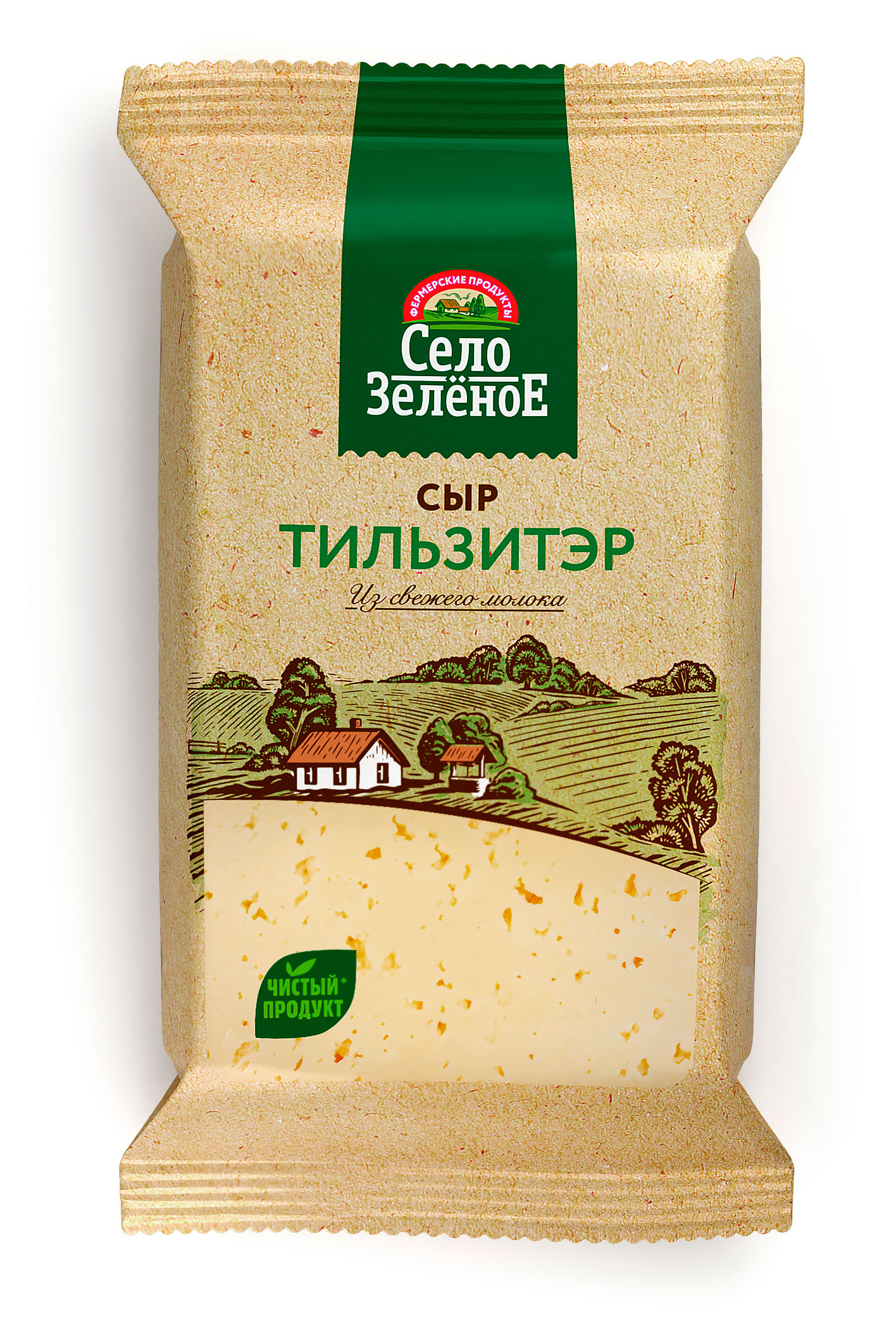 Изображение товара Сыр Тильзитер Село Зеленое 0.2 кг БЗМЖ