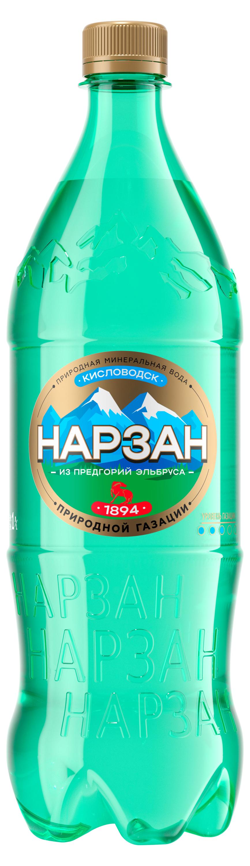 Изображение товара Вода Нарзан 1 л газированная природная минеральная