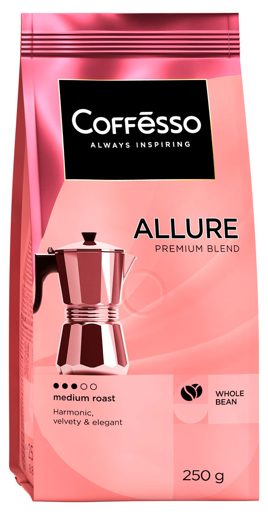 Изображение товара Кофе зерновой Coffesso Allure, 250 г