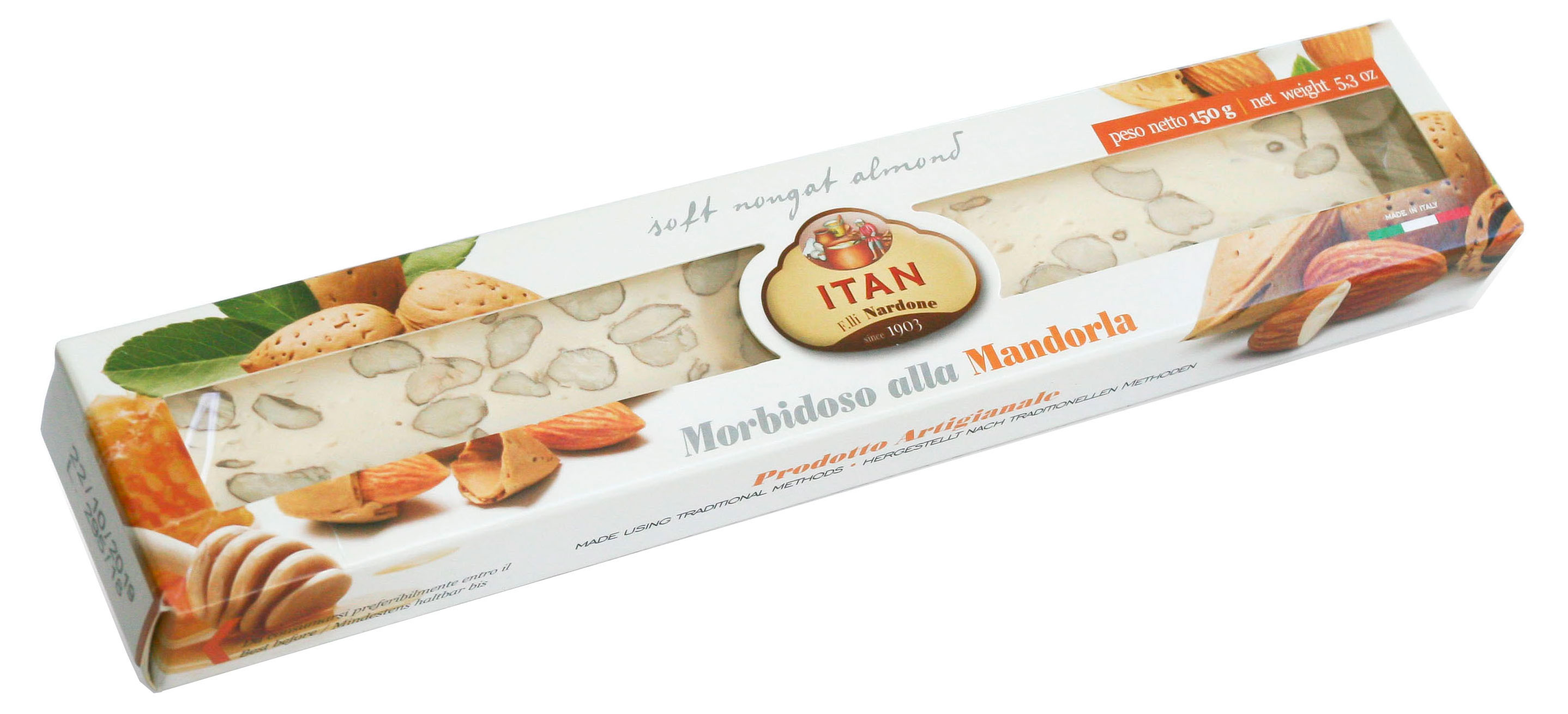 

Нуга мягкая Itan с миндалем и медом Италия, 100 г