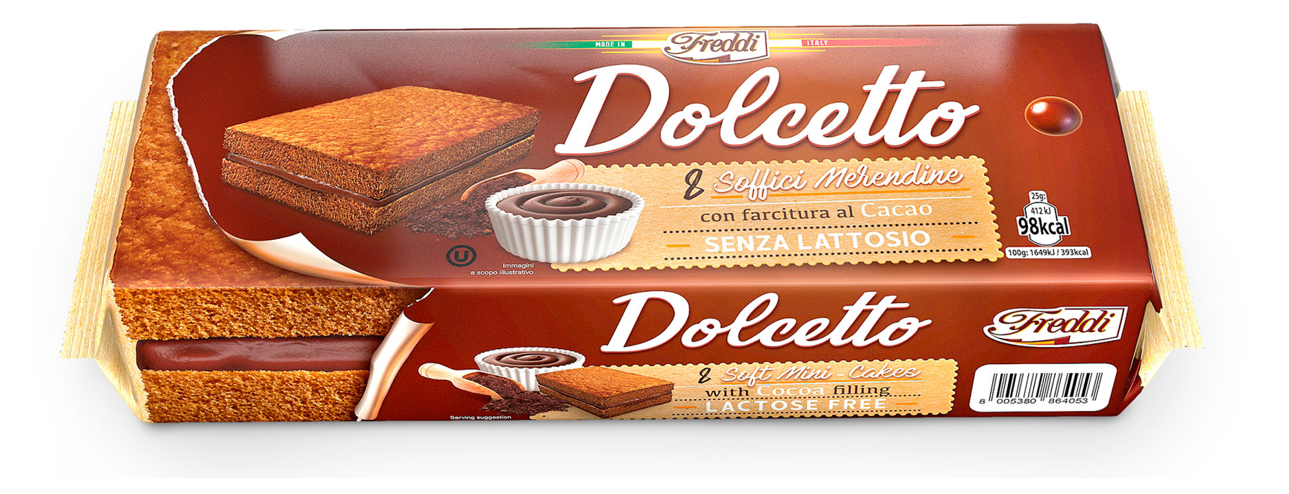 

Мини-пирожные Freddi Dolcetto Шоколад Италия, 200 г