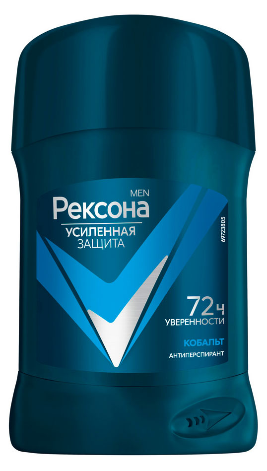 Дезодорант-антиперспирант мужской «Рексона» Men Кобальт твердый стик, 50 мл