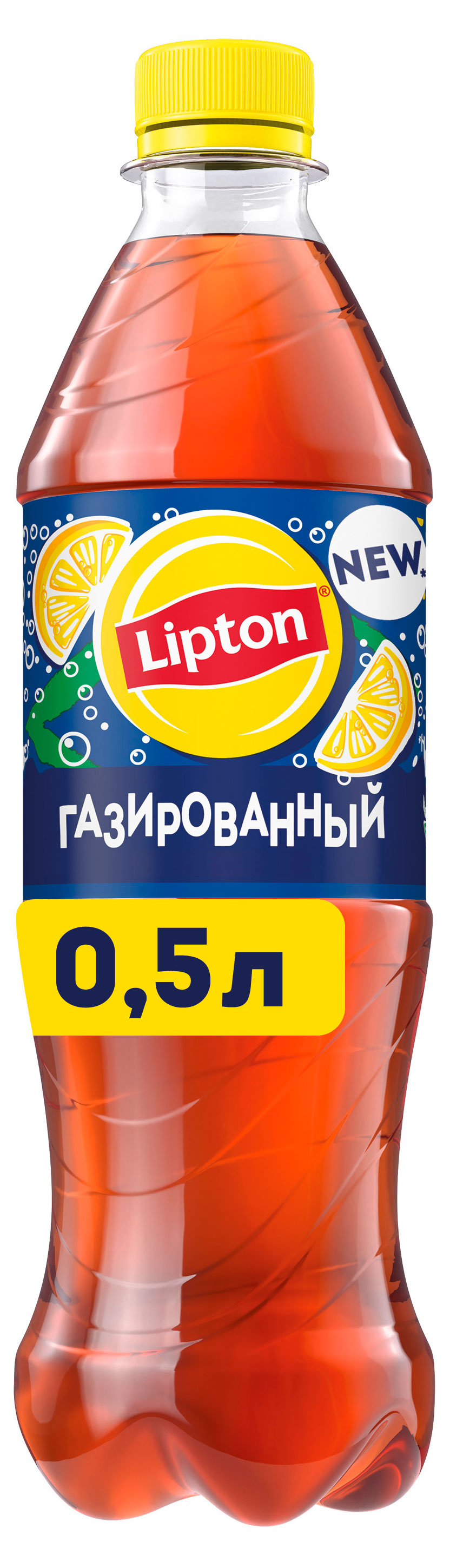 Lipton | Чай черный газированный Lipton Лимон, 500 мл