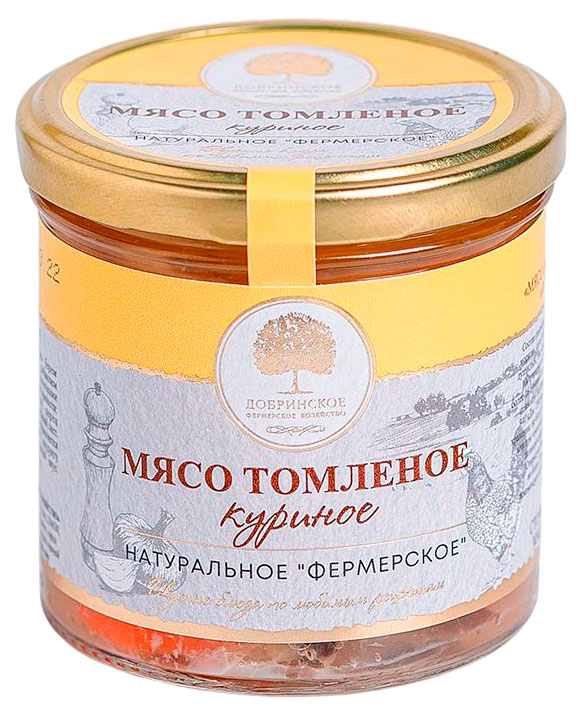 Добринское Фермерское Хозяйство | Мясо куриное «Добринское Фермерское Хозяйство» томленое, 300 г