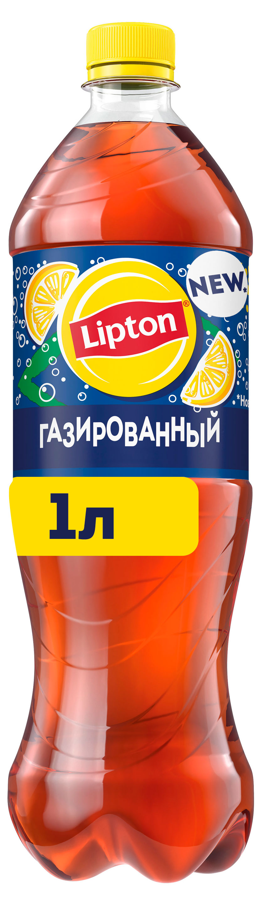 Lipton | Чай черный газированный Lipton Лимон, 1 л