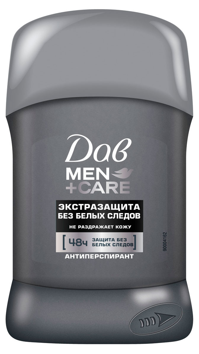 

Дезодорант-антиперспирант мужской Дав Men+Care Экстразащита без следов твердый стик, 50 мл