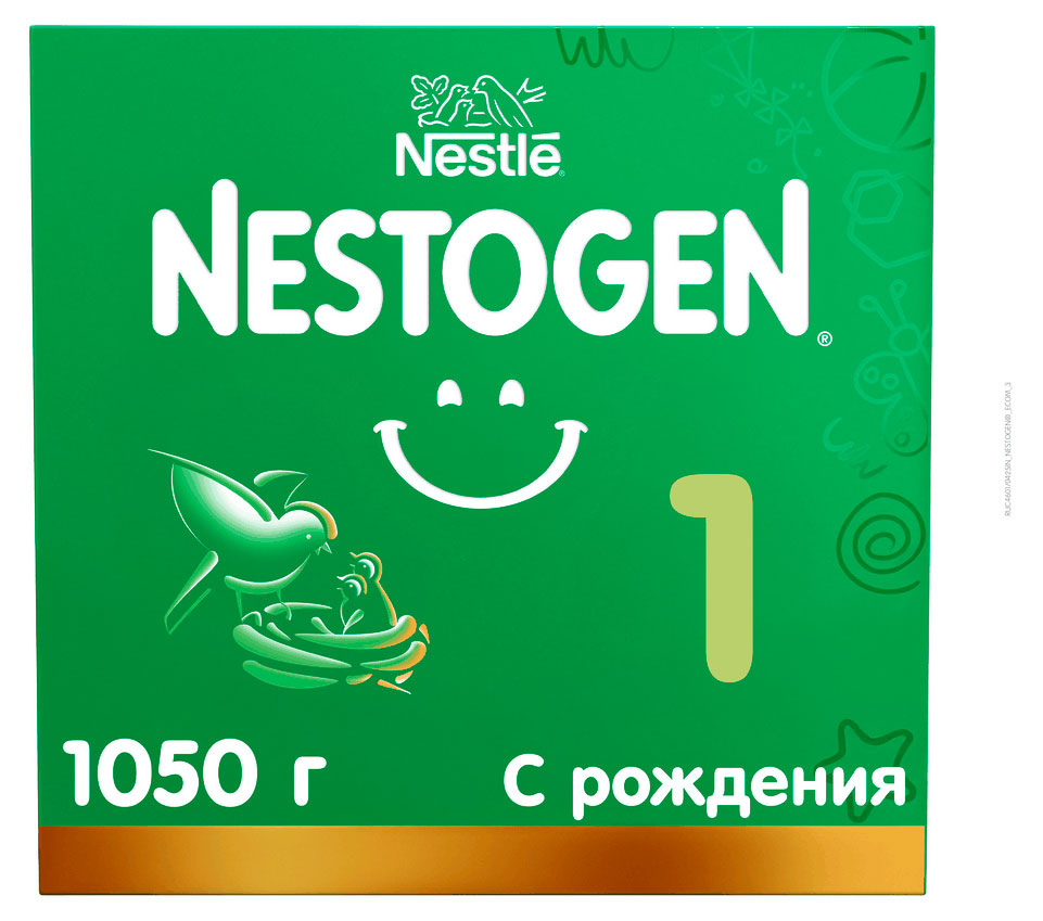 Смесь сухая молочная Nestogen 1 с рождения БЗМЖ, 1,05 кг
