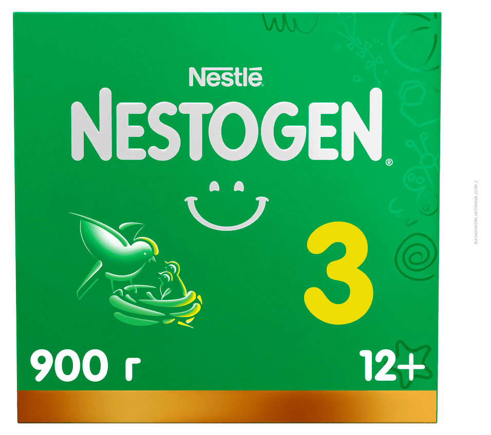 Молочко детское Nestogen 3 с 12 мес. БЗМЖ, 900 г