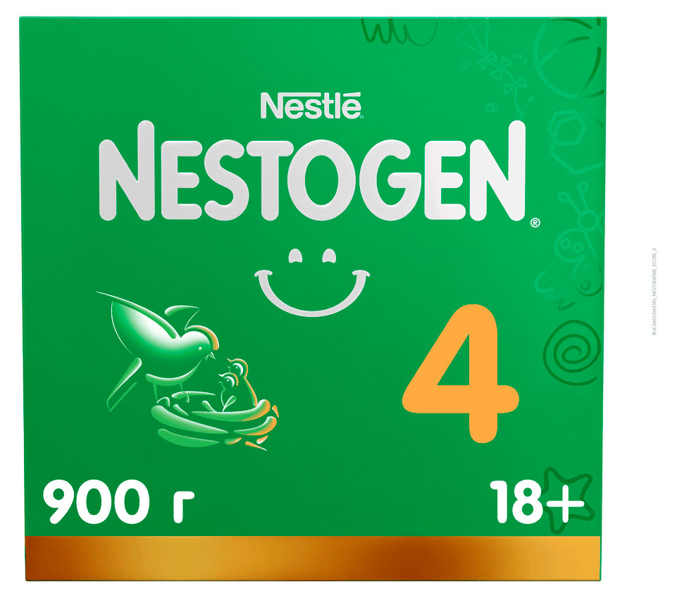Молочко детское Nestogen 4 с 18 мес. БЗМЖ, 900 г