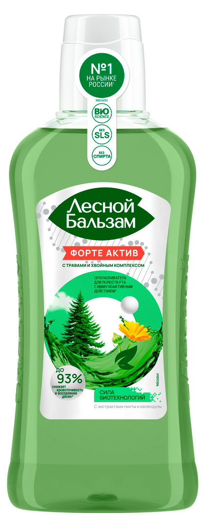 Ополаскиватель для полости рта «Лесной Бальзам» от кровоточивости и воспалений десен с иммуноактивным действием, 400 мл