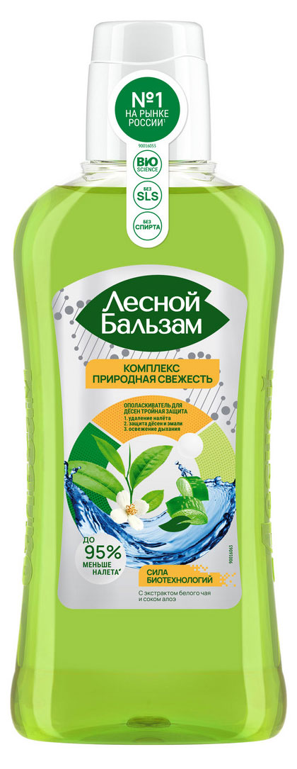 Ополаскиватель для полости рта «Лесной Бальзам» удаление налета и защита десен и эмали, 400 мл
