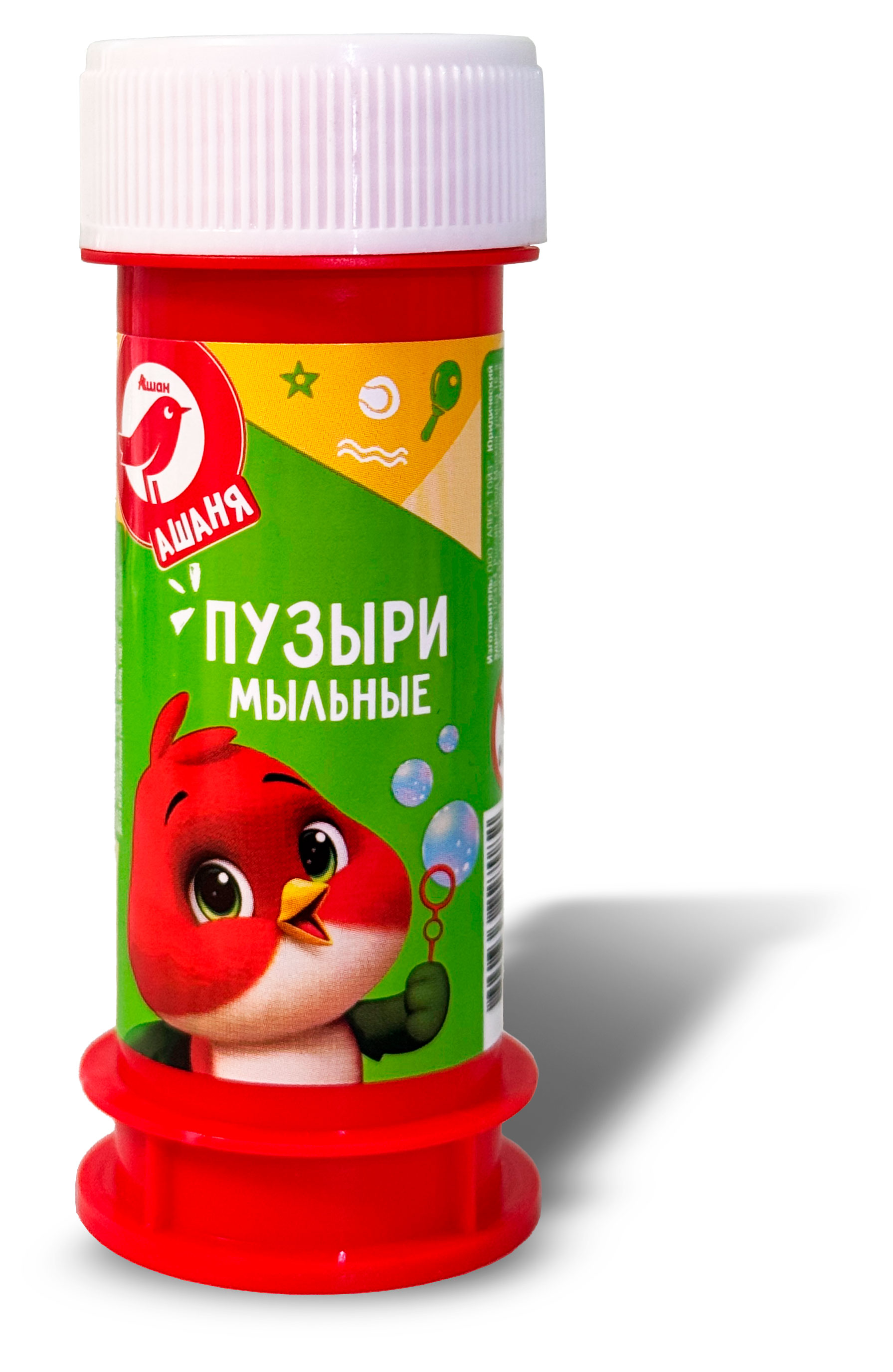 

Мыльные пузыри АШАН Красная птица Kids, 50 мл