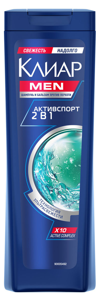 Изображение товара Клиар Men Активспорт 2в1 шампунь 200 мл
