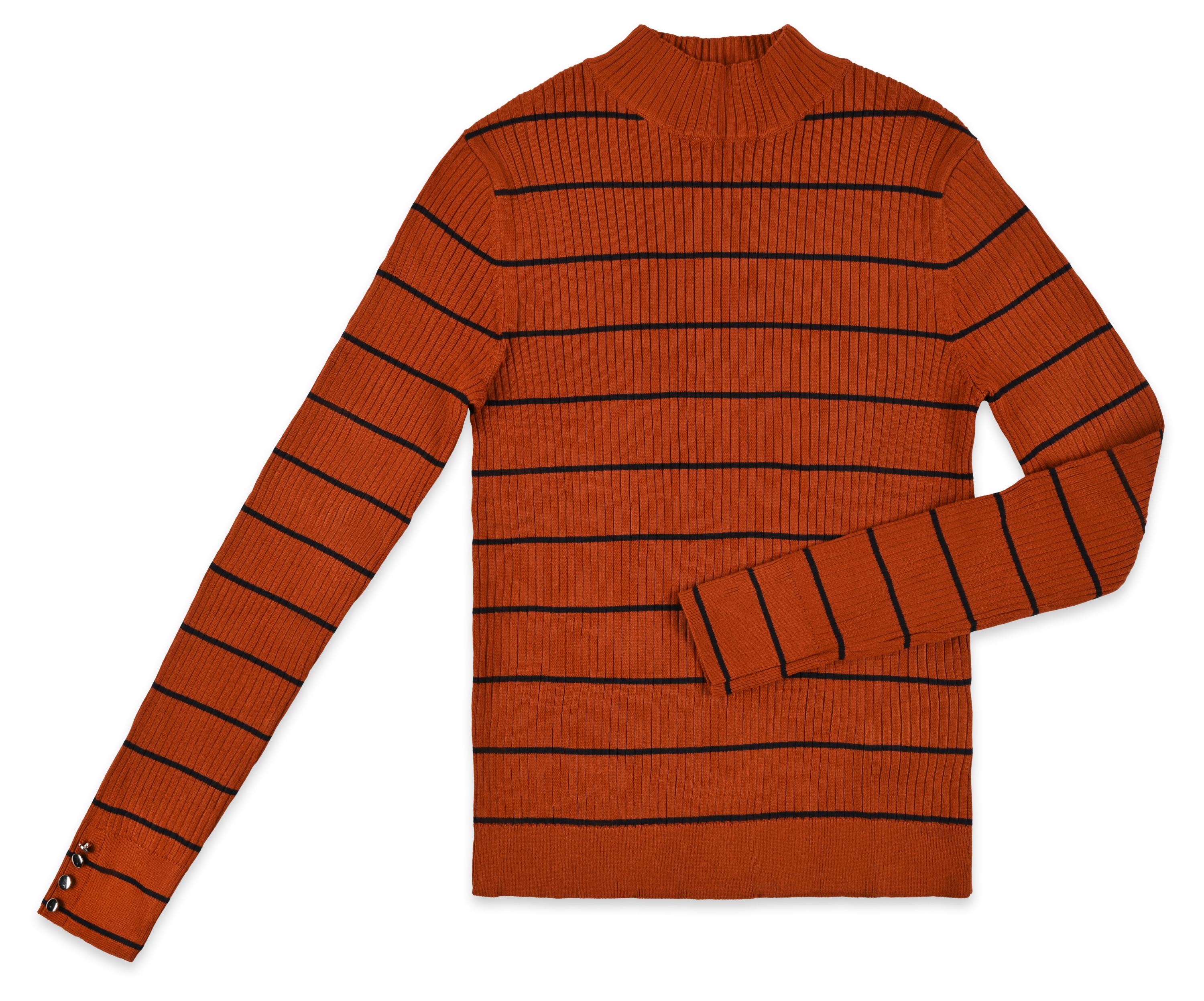 

Джемпер женский InExtenso коричневый в полоску, р. XS-XXL