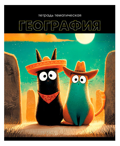 Изображение товара География Тетрадь АппликА 48 листов в клетку с яркой обложкой