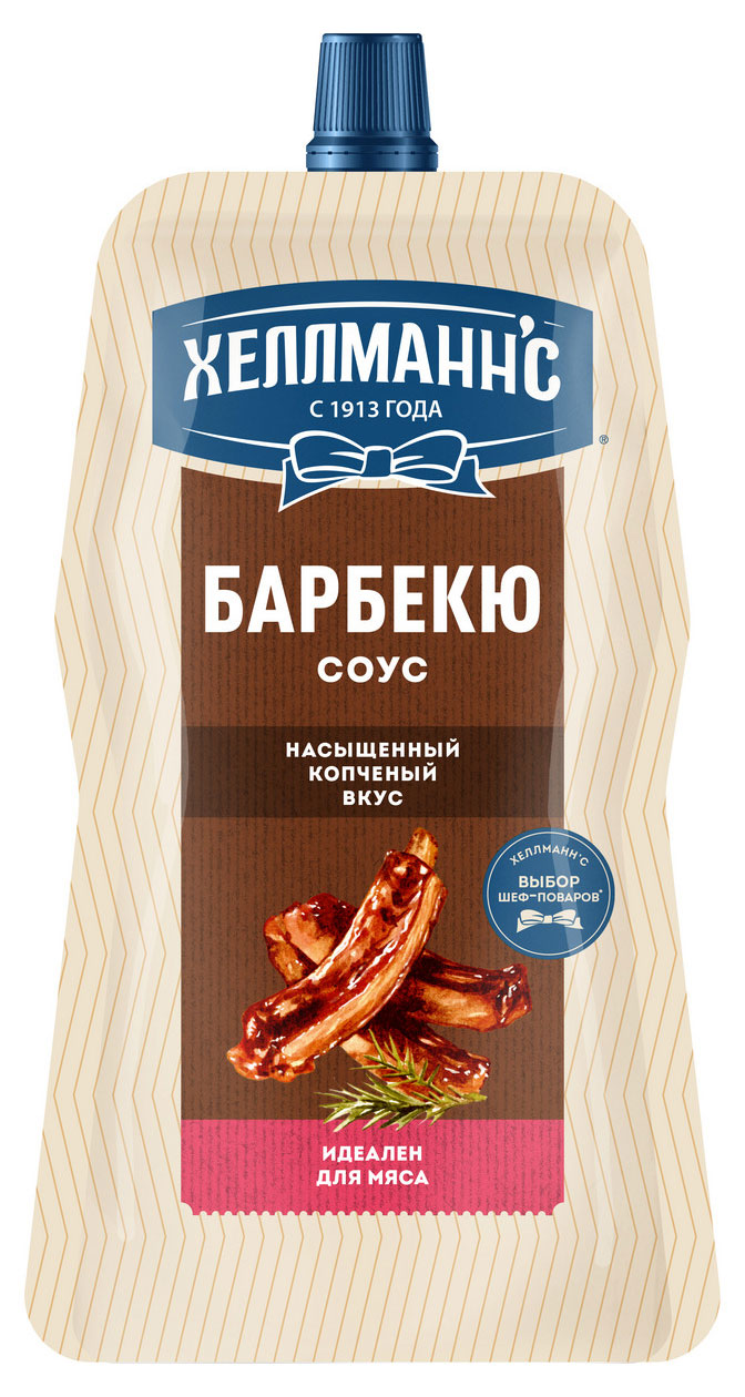 Изображение товара Соус Барбекю Хеллманн'с 200 г - насыщенный вкус и классическая рецептура