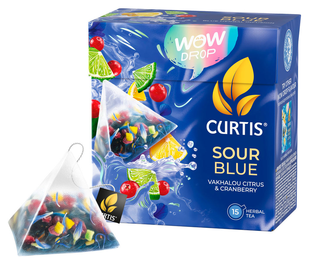 

Напиток чайный CURTIS Wow Drop Sour Blue, 15 пирамидок