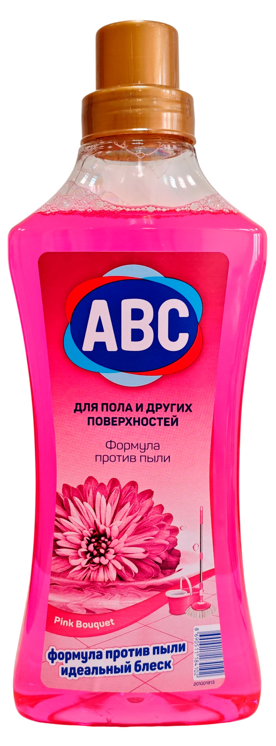 

Средство моющее для пола и других поверхностей ABC розовый букет Турция, 900 мл