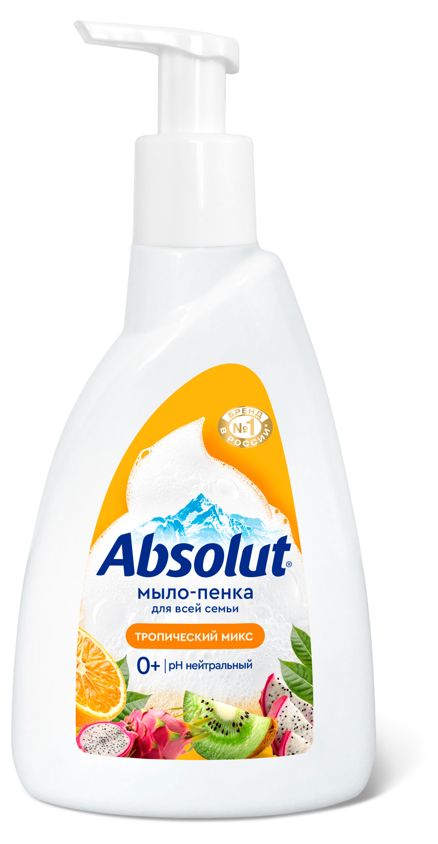 

Мыло-пенка для рук Absolut Тропический микс 0+, 500 г