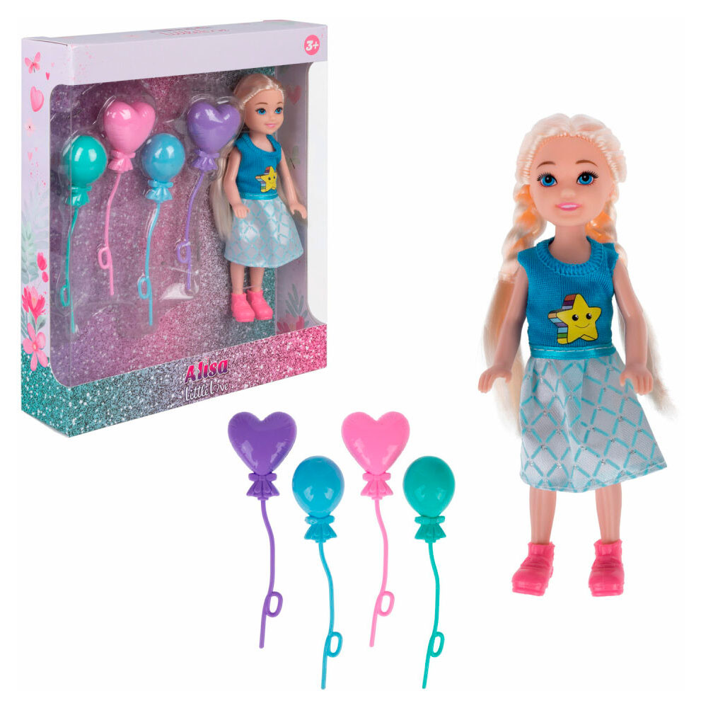 Кукла 1TOY Alisa Little Love с аксессуарами, 14 см