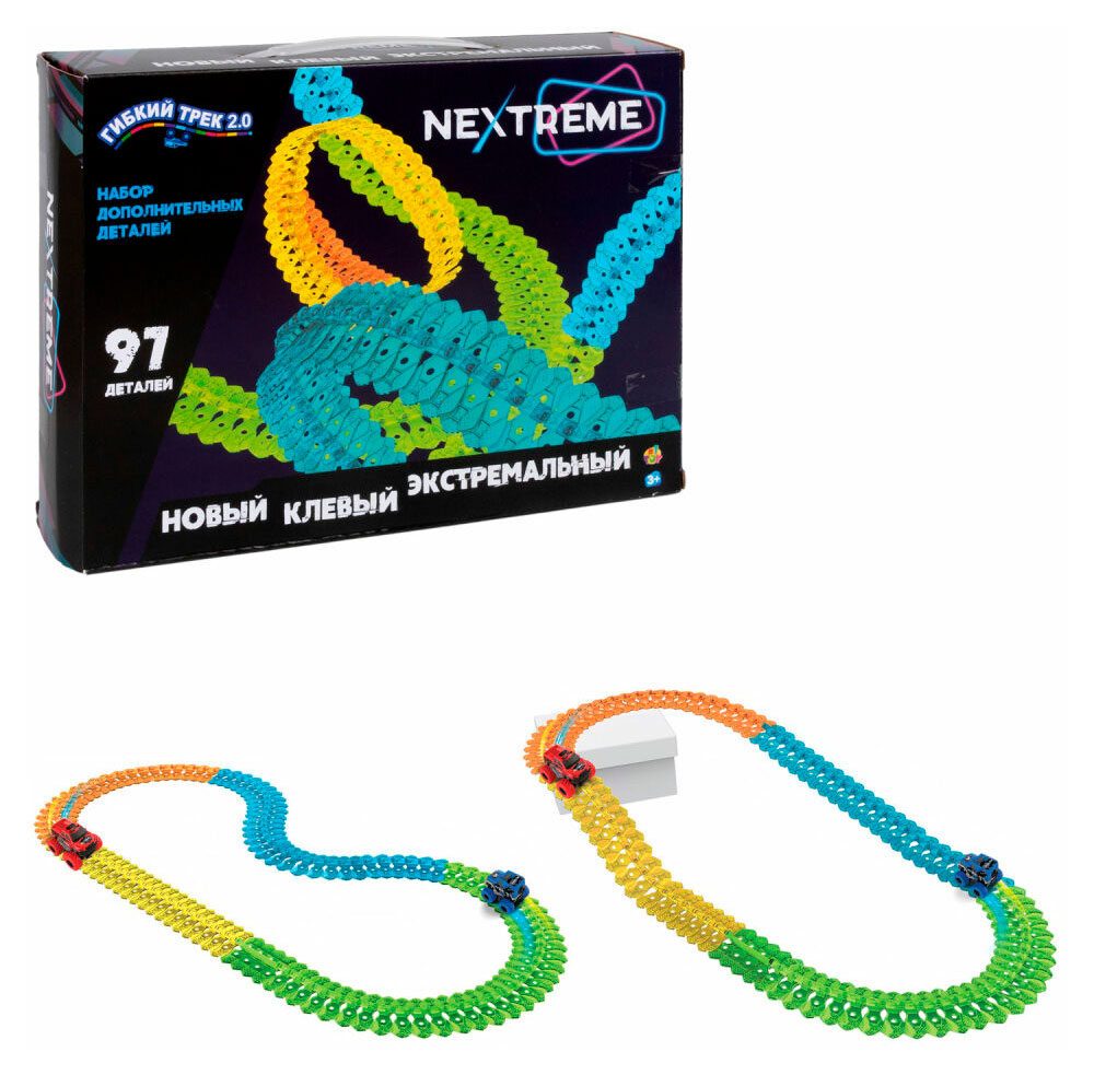 Гибкий трек 1TOY Nextreme, 97 деталей