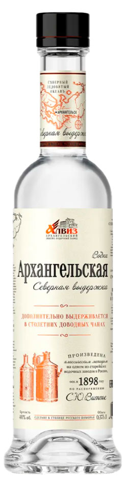 Изображение товара Водка «Архангельская» Северная Выдержка Россия, 0,375 л