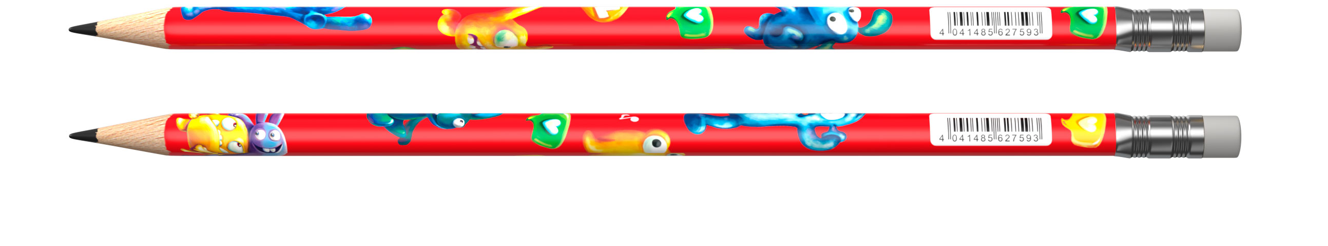Изображение товара Карандаш чернографитный ErichKrause Jolly Friends HB, 1 шт в ассортименте