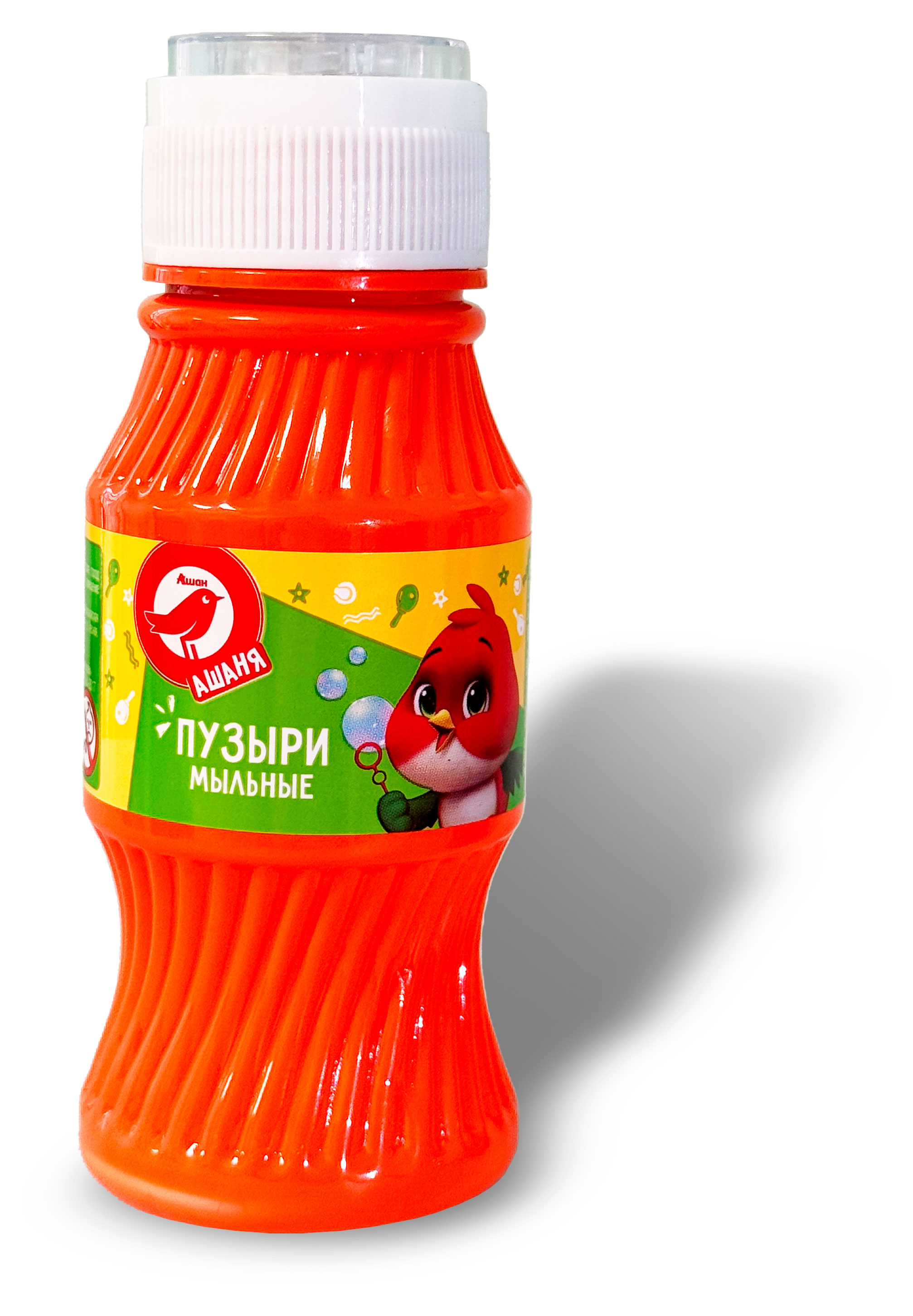 Изображение товара Мыльные пузыри АШАН Красная птица Ашаня 140 мл, 1 шт в ассортименте