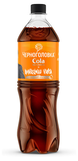 Изображение товара Напиток газированный «Черноголовка » Кола сливочный апельсин без сахара, 1 л