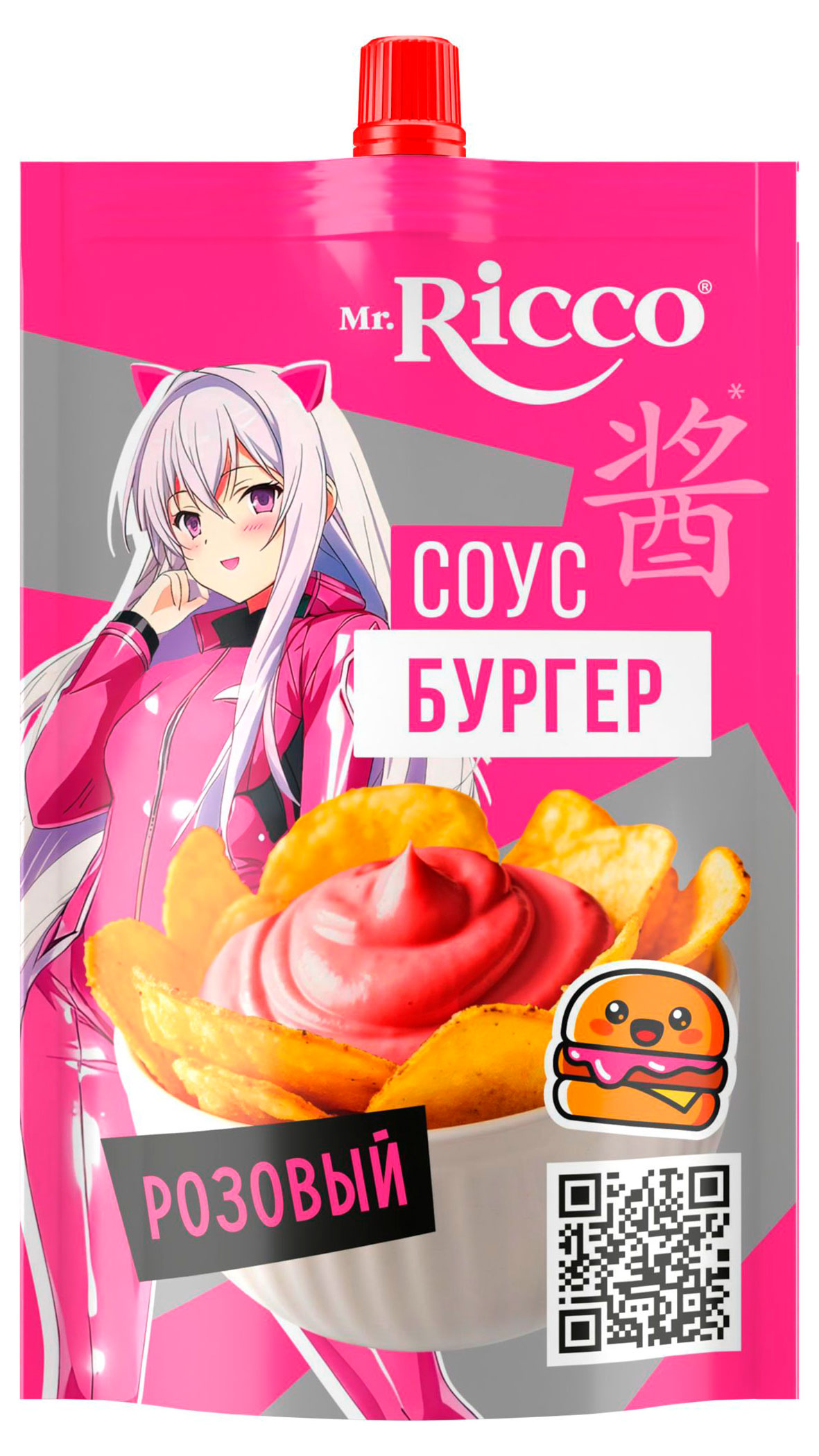 Изображение товара Соус Mr. Ricco Бургер розовый - копченый остро-кислый соус 200 г