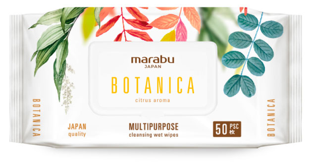 Изображение товара Влажные салфетки Marabu Botanica 50 шт - эффективное и безопасное очищение