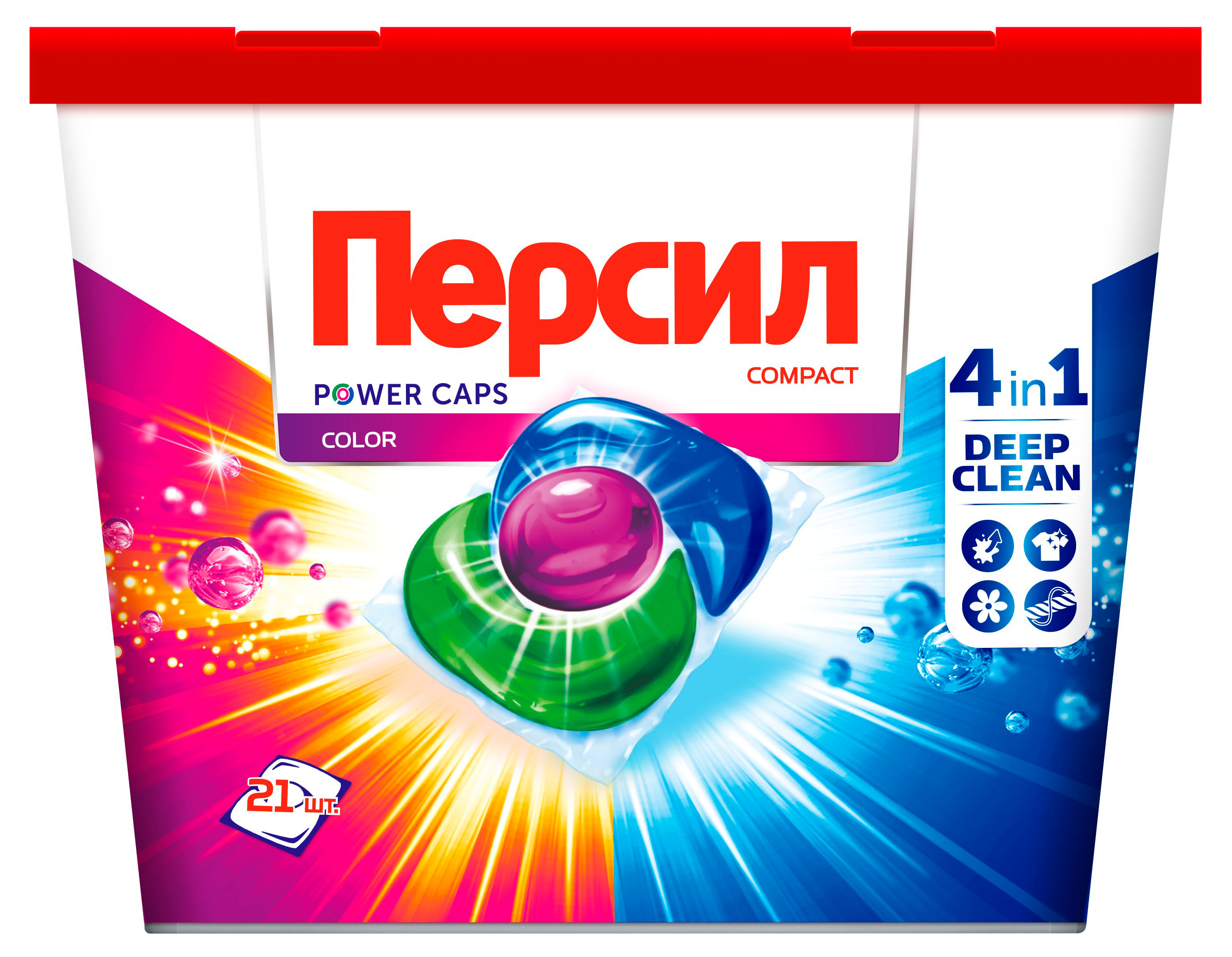 

Капсулы для стирки Персил Duo-Caps 360 Color для цветого белья, 21 капсула
