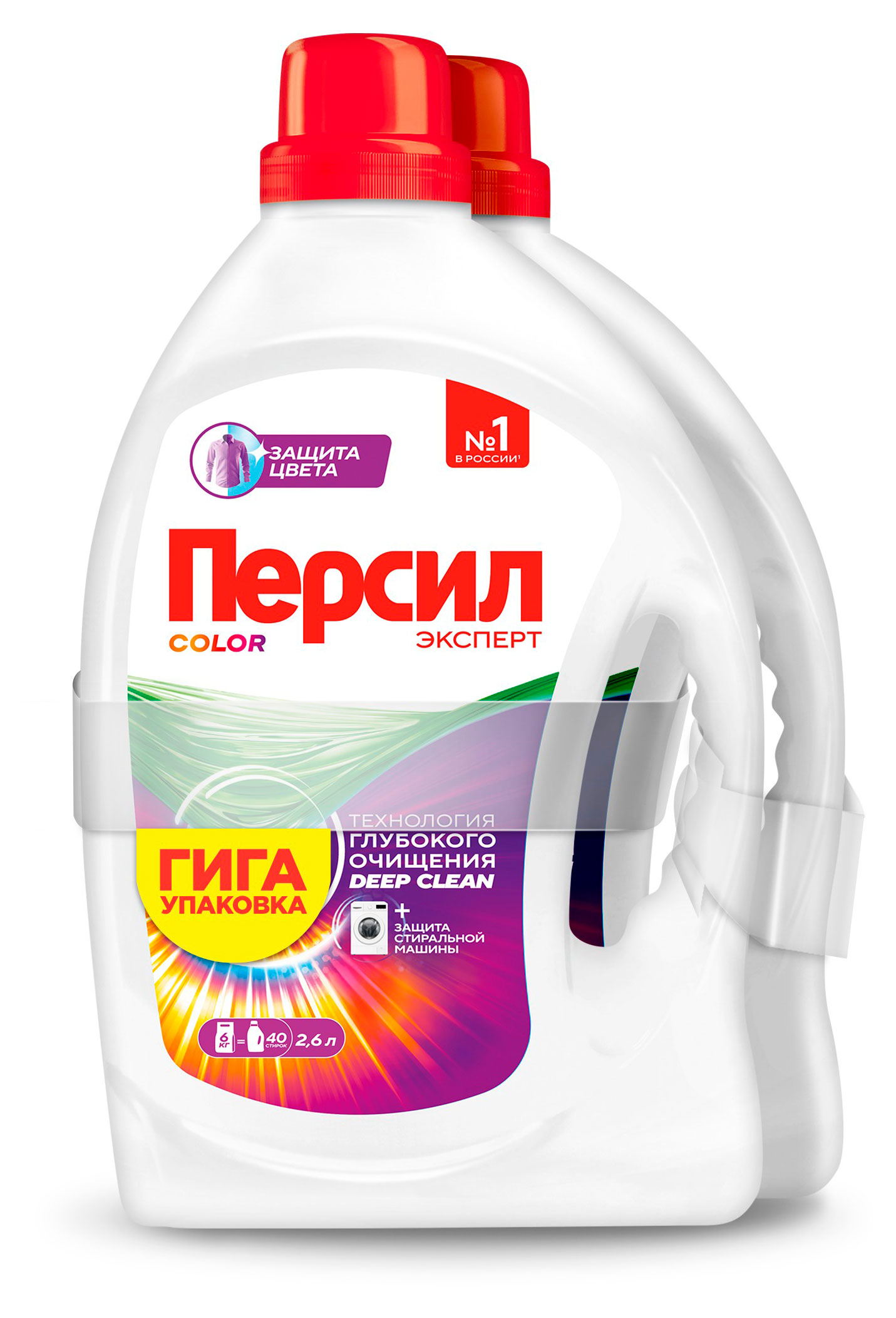 

Гель для стирки Персил Color для цветного белья, 2х2,6 л (80 стирок)