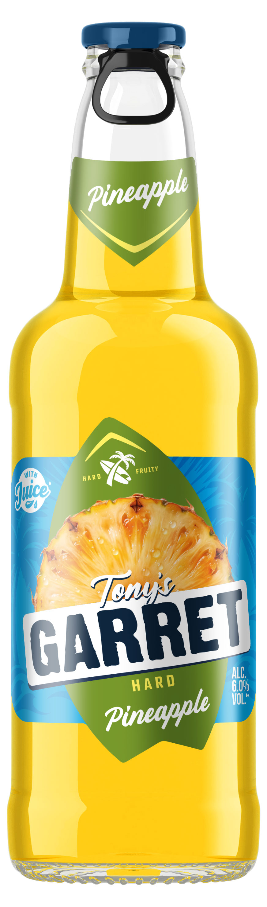 Tony's Garret | Пивной напиток Tony's Garret Hard Pineapple, 400 мл