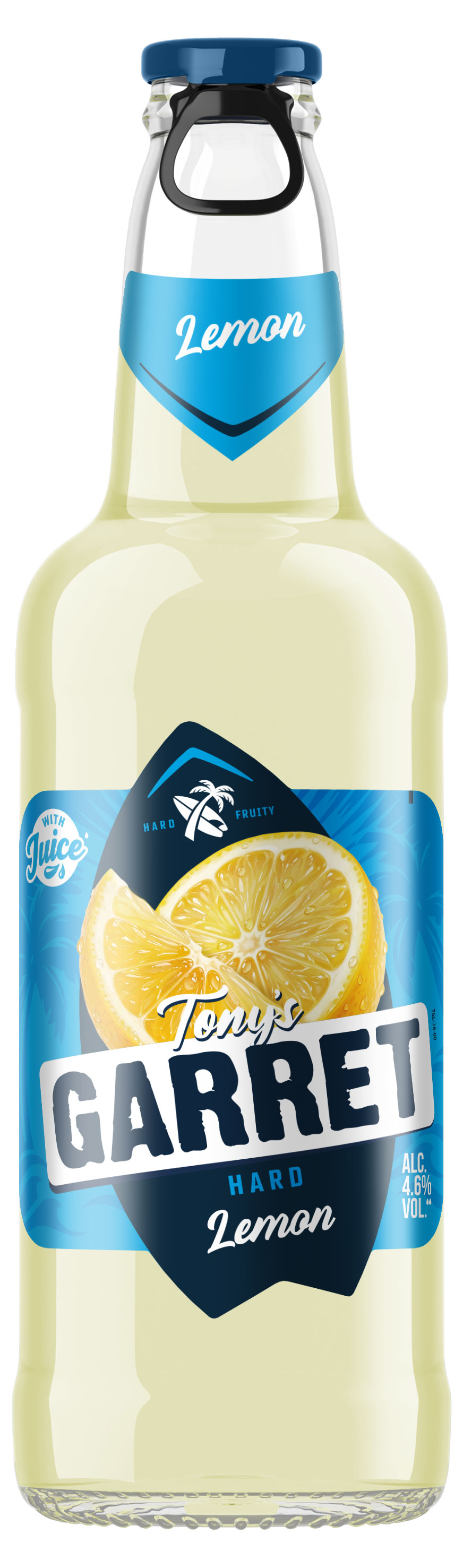Tony's Garret | Пивной напиток Tony's Garret Hard Lemon, 400 мл