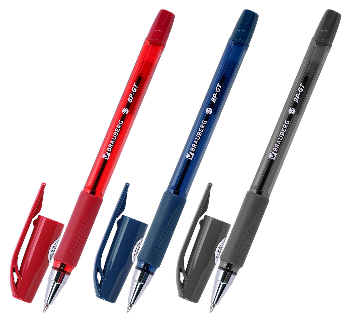 Изображение товара Ручка шариковая Brauberg BP-GT Vivid синяя 0,7 мм, 1 шт в ассортименте