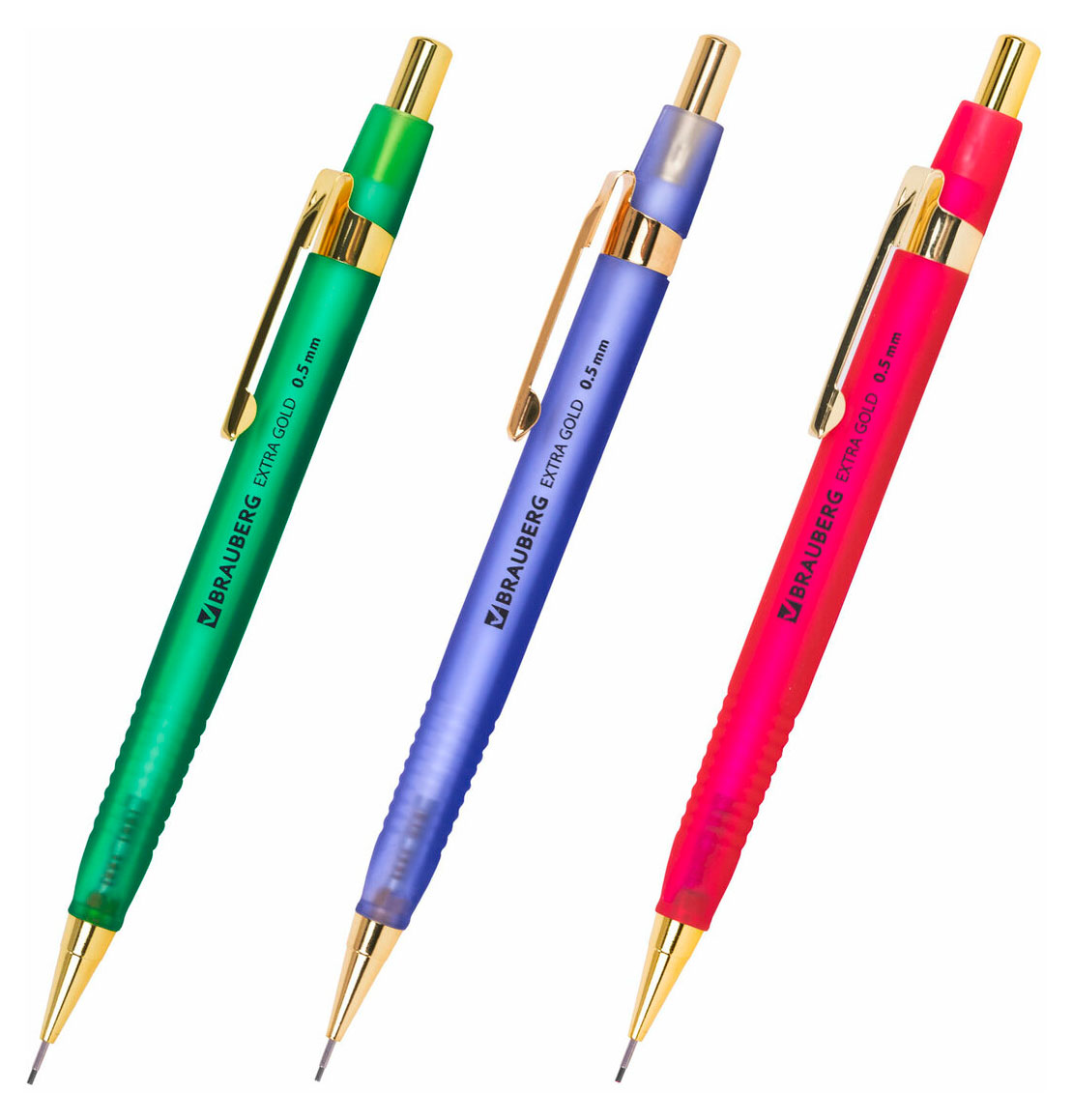 Изображение товара Механический карандаш Brauberg Extra Gold HB 0,5 мм с ластиком