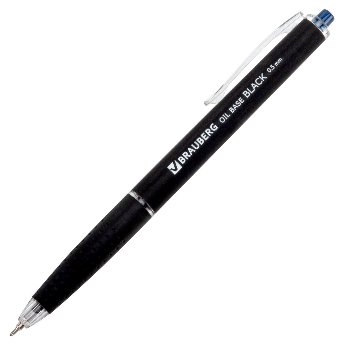 Изображение товара Ручка автоматическая Brauberg Oil-Base Black синяя 0,5 мм