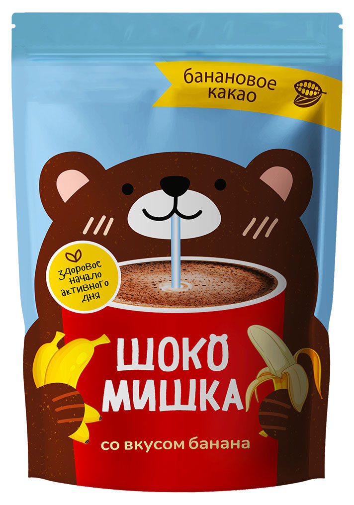 Изображение товара Какао-напиток растворимый «Шокомишка» со вкусом банана Беларусь, 250 г