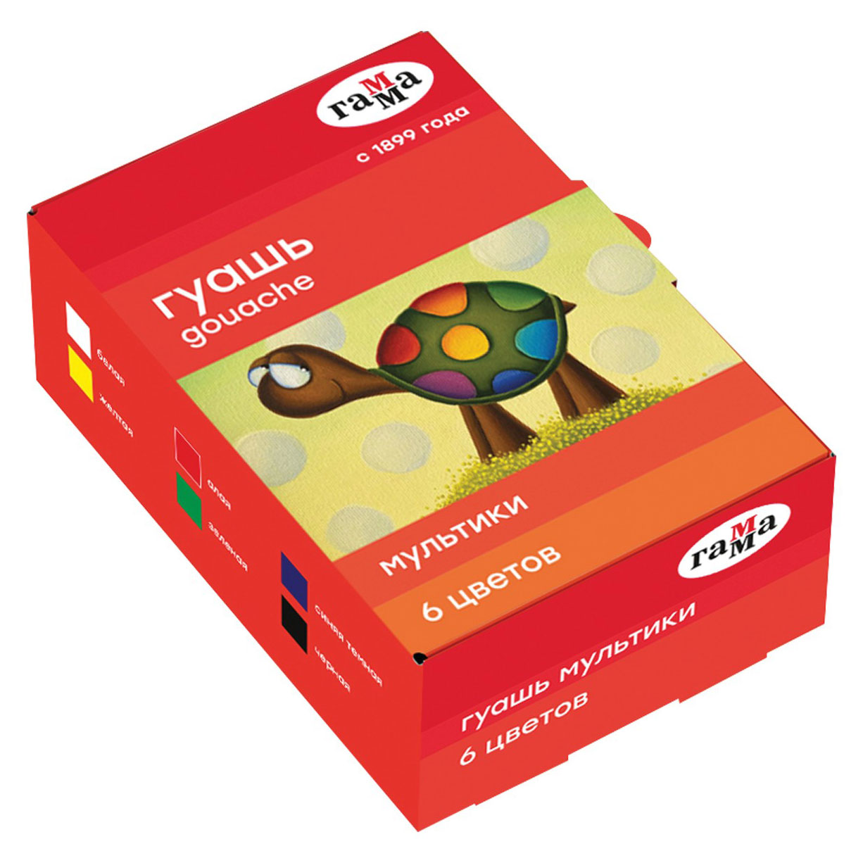Гуашь «Гамма» Мультики, 6 цветов